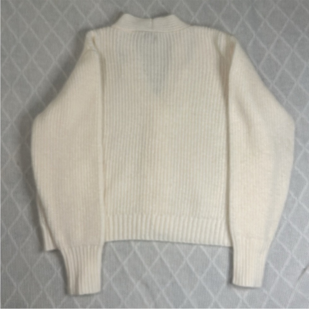 Nine West Cream Cropped Cable Knit Sweater size XXL - Picture 3 of 3